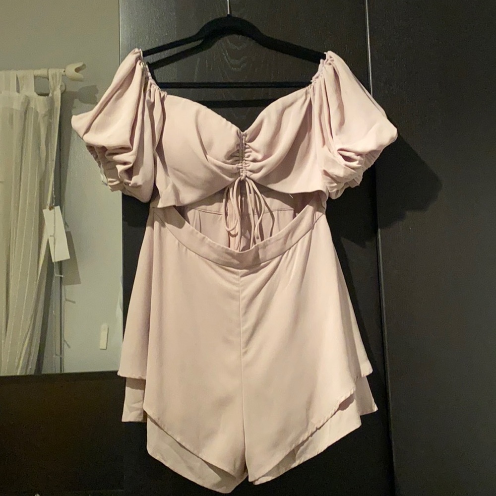 Off Shoulder Cut Out Romper